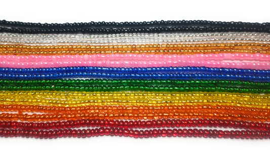 Glossy Waist Beads, 42-Inch Tie-On Strand