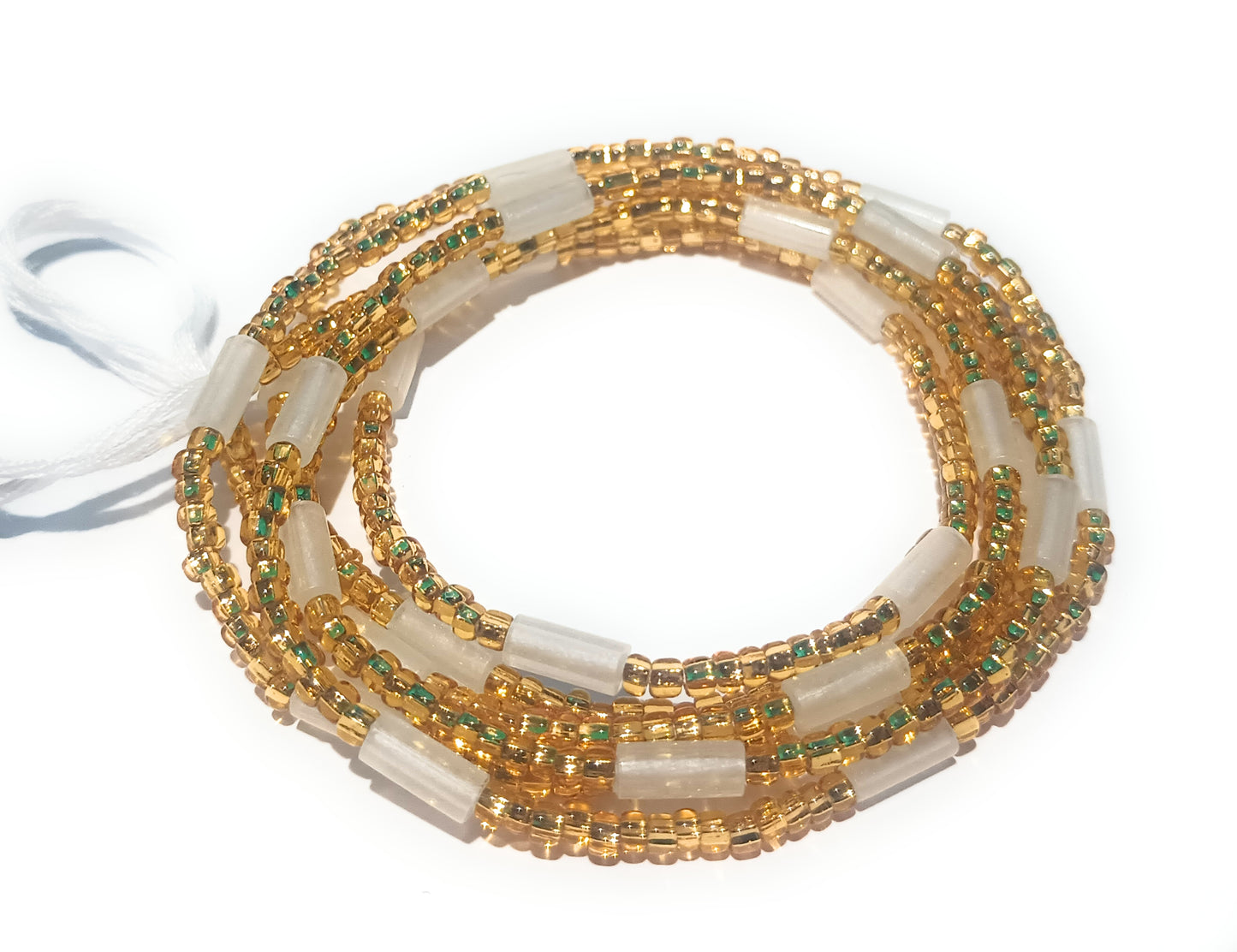 Colorful Glow-in-the-Dark Waist Beads, 44-Inch Tie-On Strand