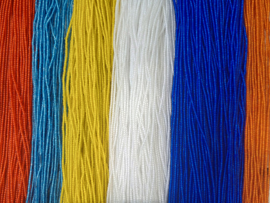 Subdued Single Color Bead Strands