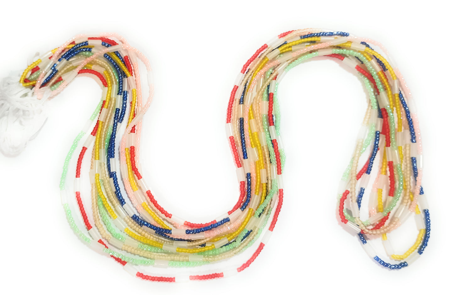 6 Pack Glow-in-the-Dark Waist Beads Bundle (44 Inch Tie-On)