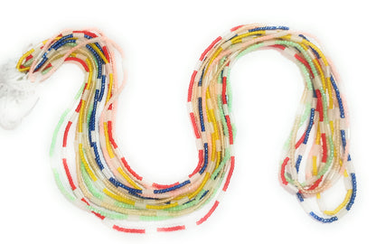6 Pack Glow-in-the-Dark Waist Beads Bundle (44 Inch Tie-On)