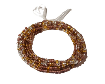 Multicolor Waist Beads, 45-Inch Tie-On Strand