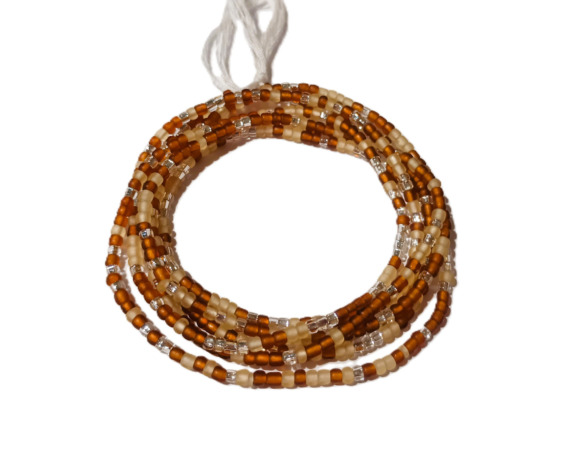 Multicolor Waist Beads, 45-Inch Tie-On Strand