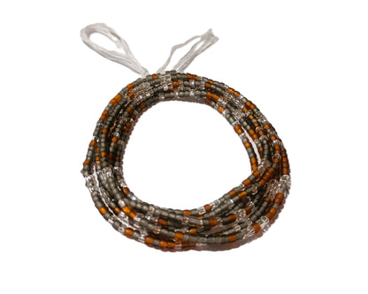 Multicolor Waist Beads, 45-Inch Tie-On Strand
