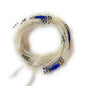 3-in-1 White Clear Cream Waist Bead Strands - Variety of Designs
