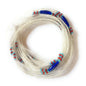 3-in-1 White Clear Cream Waist Bead Strands - Variety of Designs