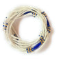 3-in-1 White Clear Cream Waist Bead Strands - Variety of Designs