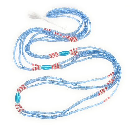 3-in-1 Blue Waist Bead Strand