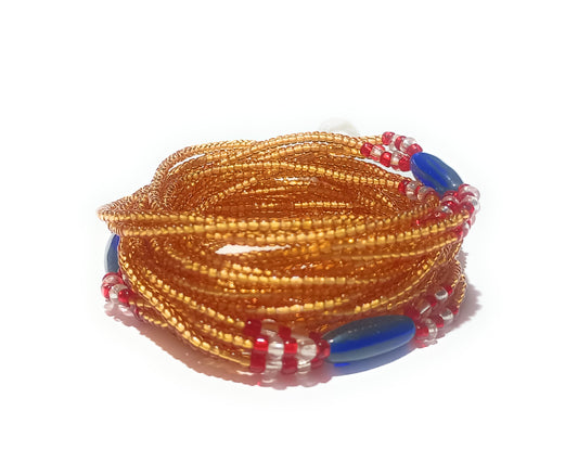 3-in-1 Gold Waist Bead Strand