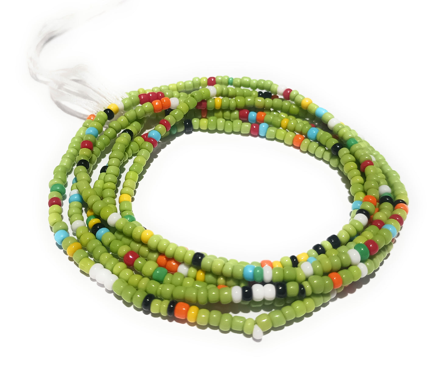 Colorful Waist Beads, 44-Inch Tie-On Strand