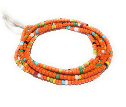 Colorful Waist Beads, 44-Inch Tie-On Strand