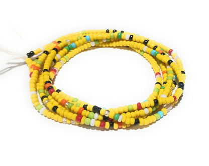 Colorful Waist Beads, 44-Inch Tie-On Strand