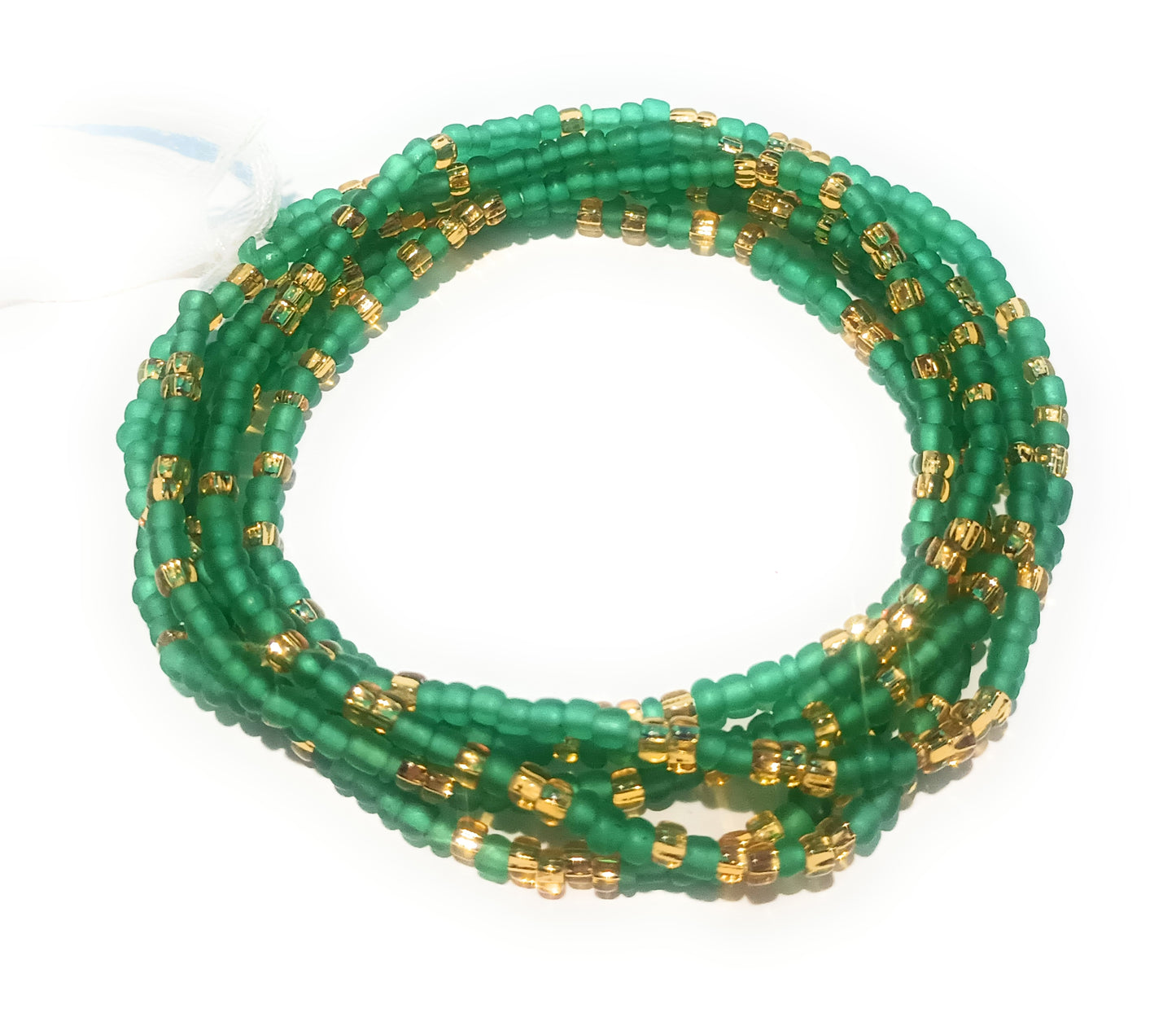 Multicolor Gold Variety Waist Beads, 44-Inch Tie-On Strand
