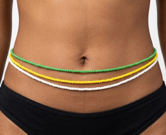 Matte Waist Beads, 42-Inch Tie-On Strand