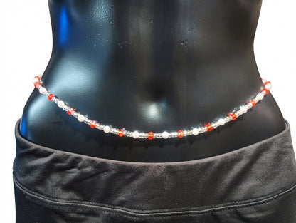 Pearl Waist Beads, Tie-on Traditional Styles, 45 Inches of Glass Beads