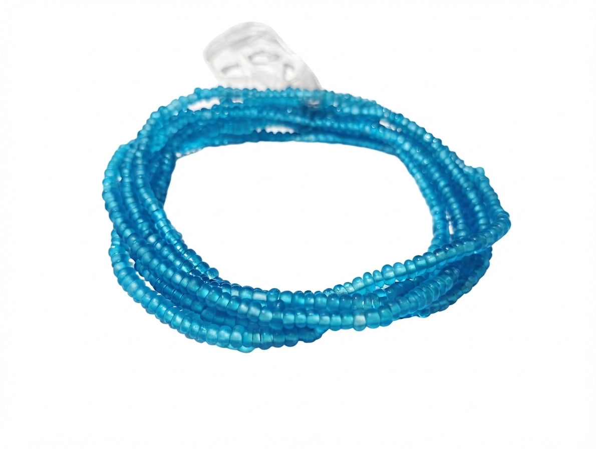 Authentic African Waist Beads, Tie-on Traditional Styles, 45 Inches of Glass Beads