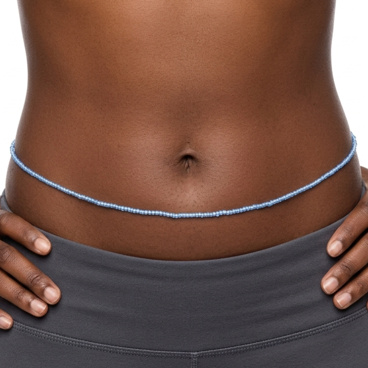 Glossy Waist Beads, 42-Inch Tie-On Strand