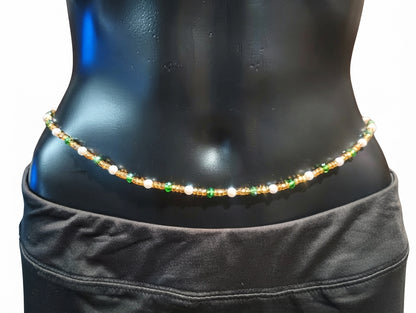Pearl Waist Beads, Tie-on Traditional Styles, 45 Inches of Glass Beads