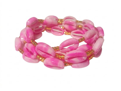 Cowrie Shell Waist Beads with Gold Accents, Lightweight Versatile Tie-On Strands