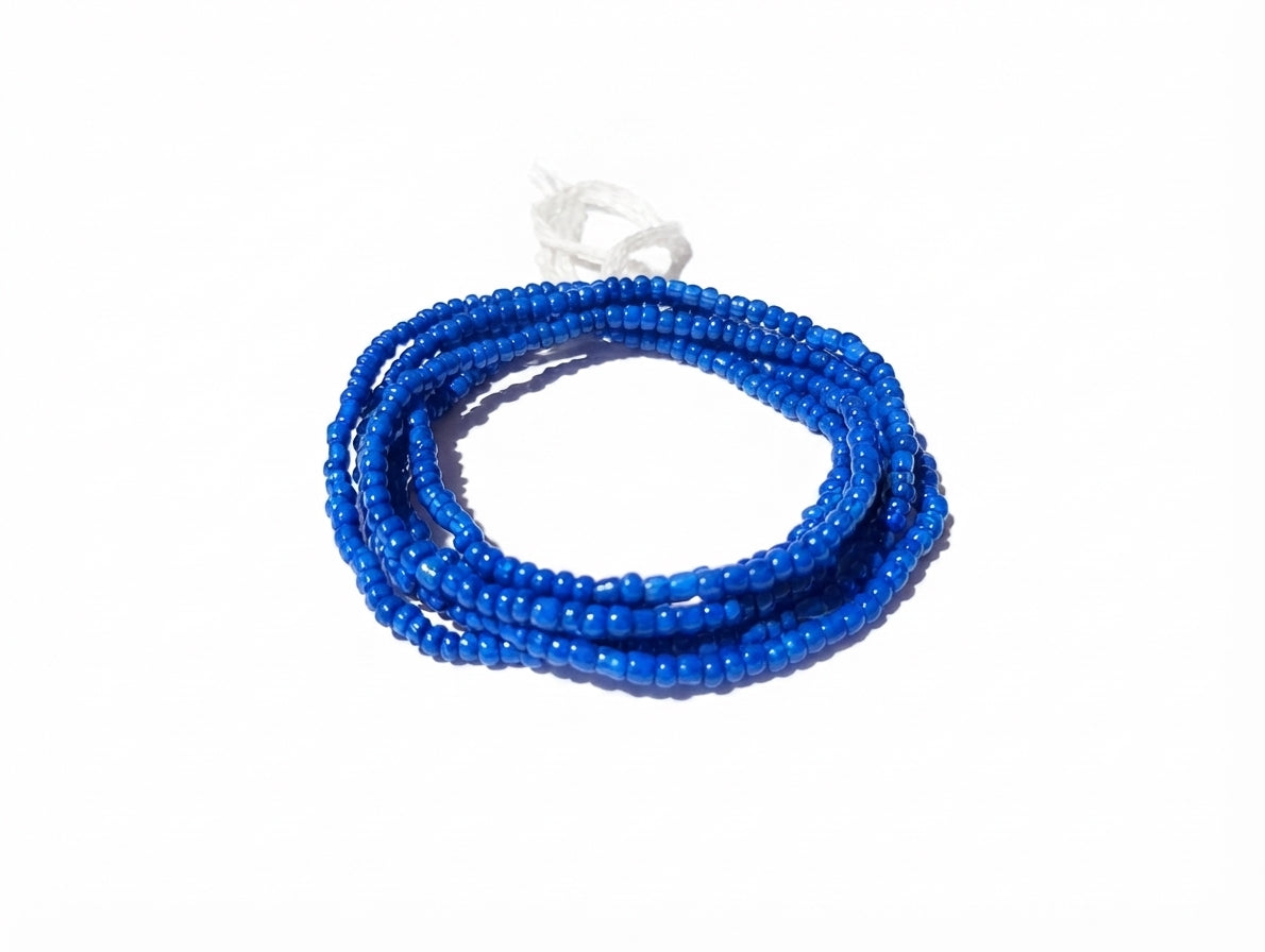Authentic African Waist Beads, Tie-on Traditional Styles, 45 Inches of Glass Beads