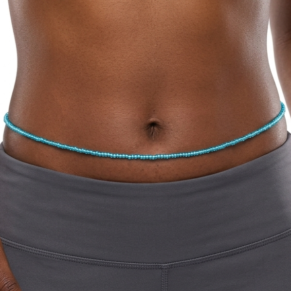 Glossy Waist Beads, 42-Inch Tie-On Strand